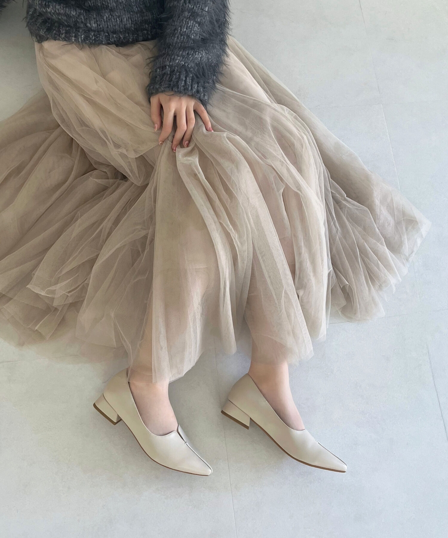 ORiental TRaffic「【WEB限定/累計2万足突破】フレア ヒール ポインテッドトゥ パンプス /45301 ヒール2.8ｃｍ 通勤靴 」|パンプス|