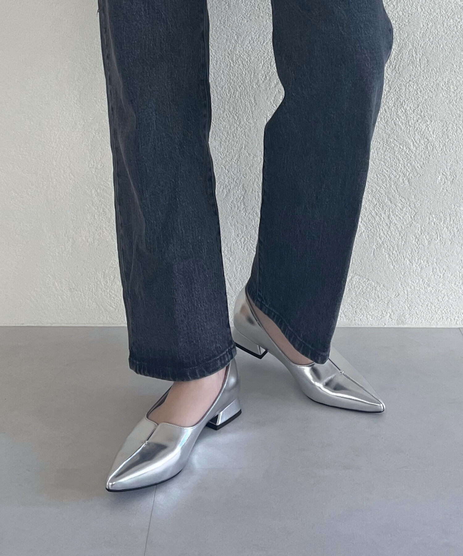 ORiental TRaffic「【WEB限定/累計2万足突破】フレア ヒール ポインテッドトゥ パンプス /45301 ヒール2.8ｃｍ 通勤靴 」|パンプス|