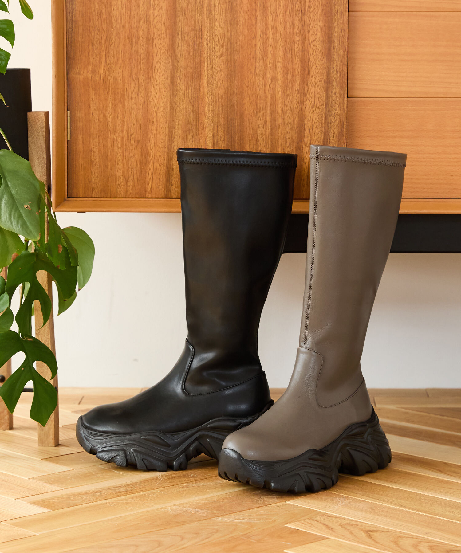 ORiental TRaffic「2024秋冬新作スニーカーソールロングブーツ/41503」|ロングブーツ|