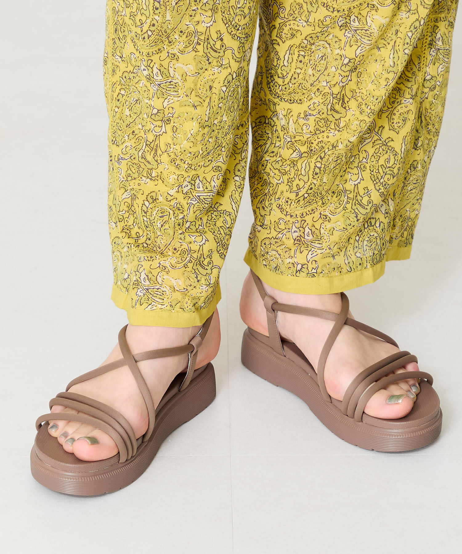 ORiental TRaffic「【WEB限定】チューブストラップスポーツサンダル/55204 厚底　スポサン 人気」|サンダル|