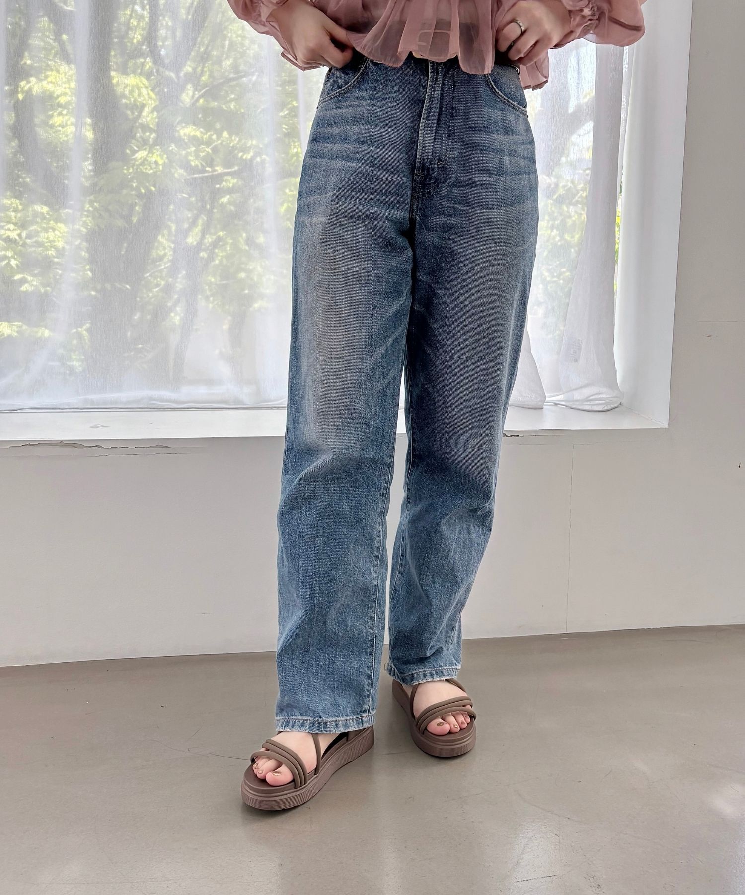 ORiental TRaffic「【WEB限定】チューブストラップスポーツサンダル/55204 厚底　スポサン 人気」|サンダル|