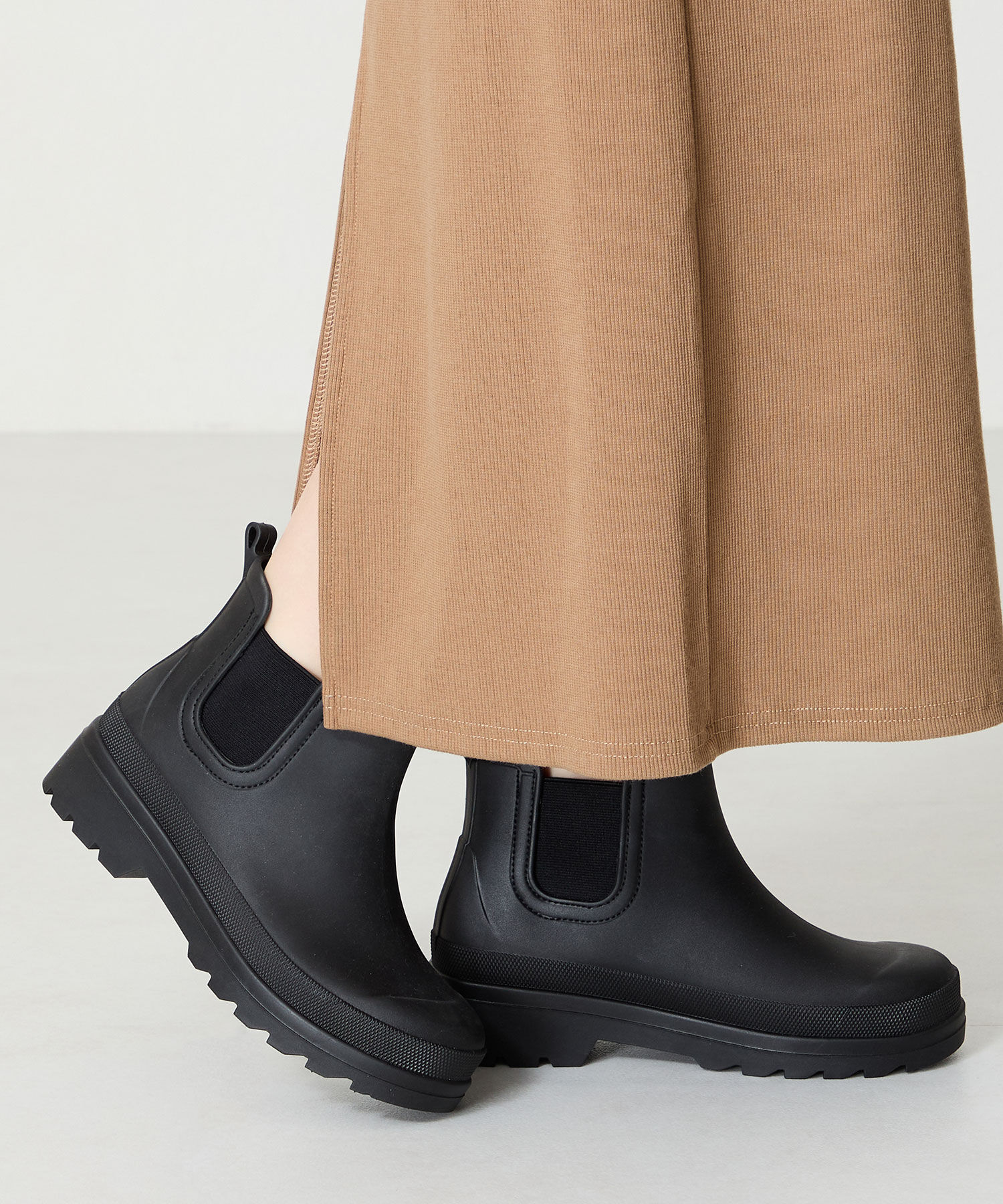 ORiental TRaffic「【防水】アンクル丈 サイドゴア 厚底 レインブーツ /R-0023　レインシューズ ショートブーツ」|ショートブーツ|