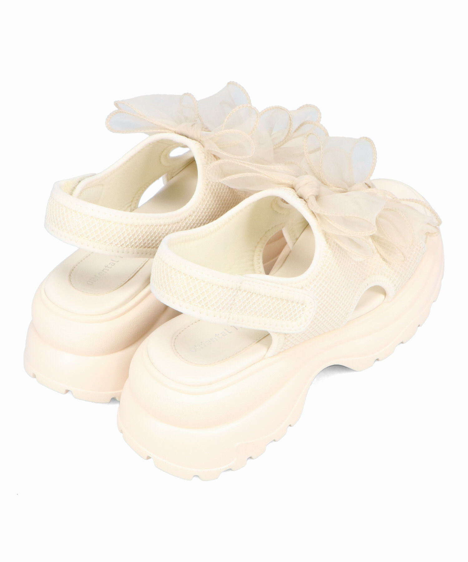 ORiental TRaffic「●2025春夏新作●ボリュームチュールリボン厚底サンダル/51237 厚底 リボン チュール 人気 トレンド」|サンダル|