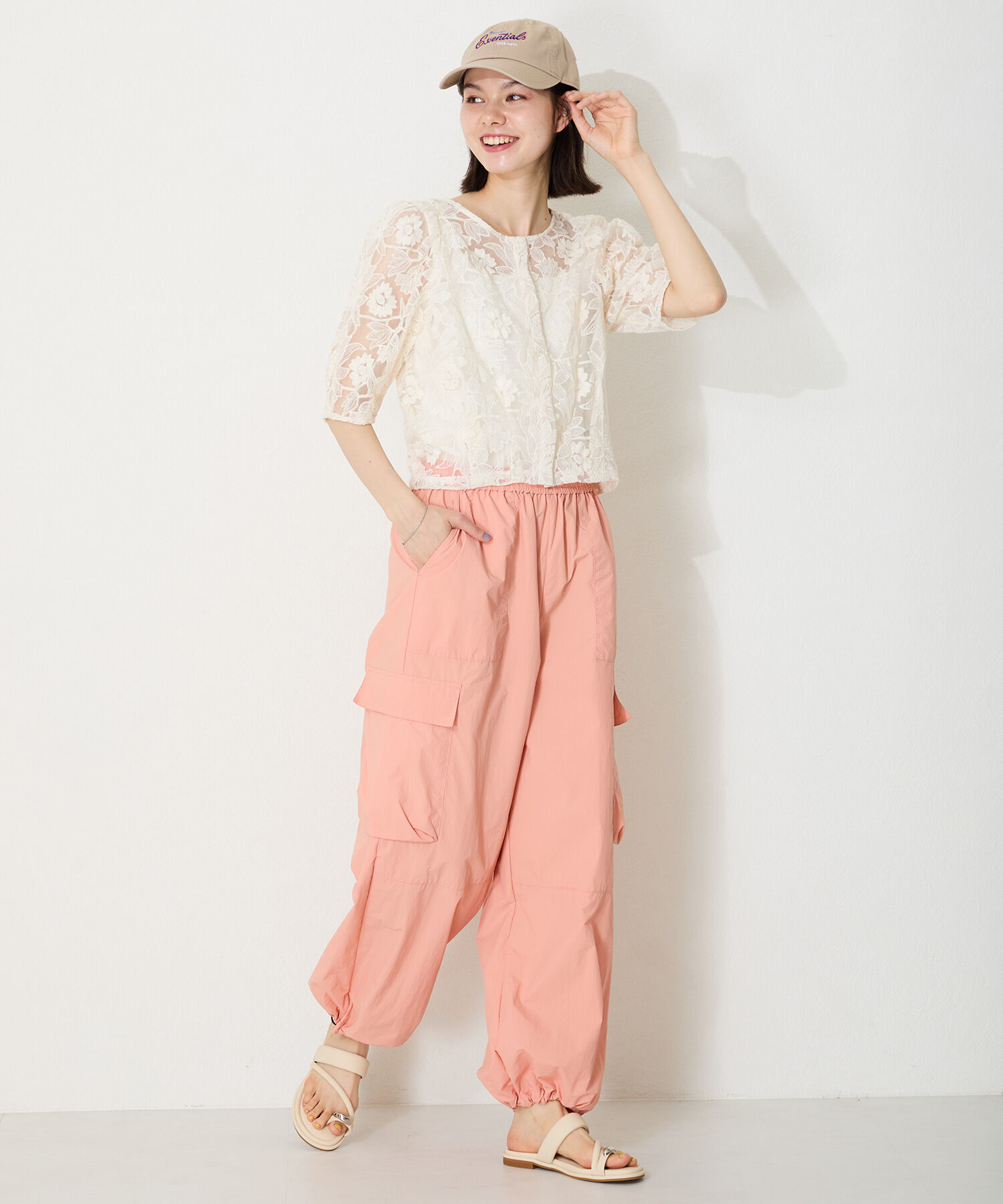 ORiental TRaffic「メタルパーツ&times;パデットベルトトングサンダル/51238 トレンド 人気 再入荷」|サンダル|