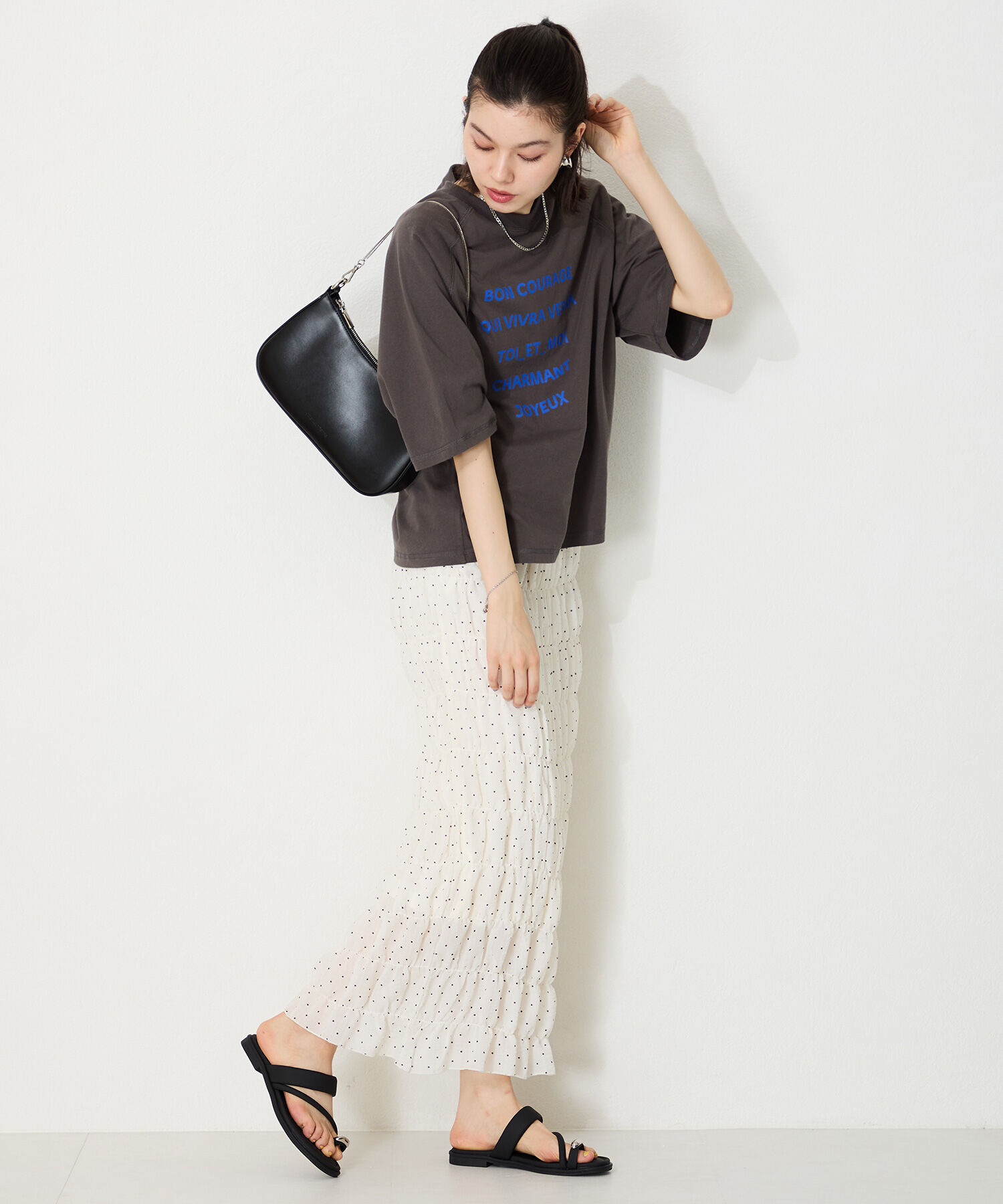 ORiental TRaffic「メタルパーツ&times;パデットベルトトングサンダル/51238 トレンド 人気 再入荷」|サンダル|