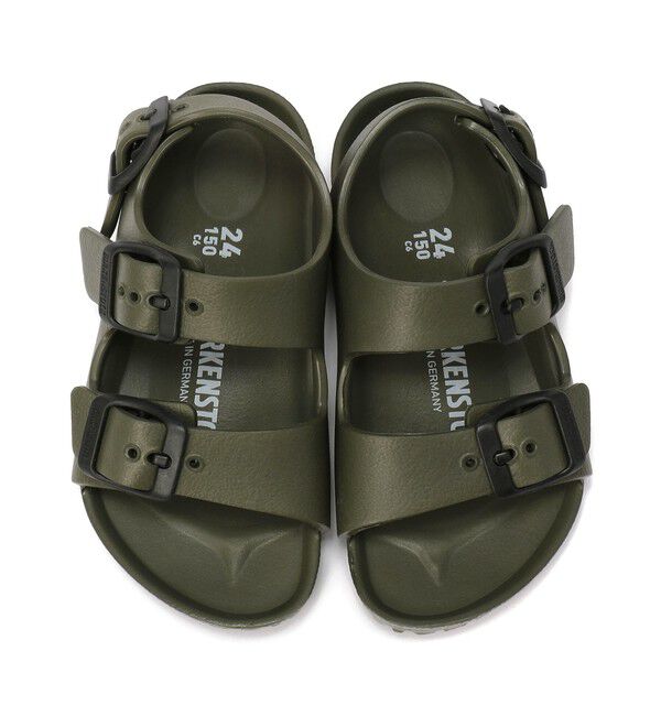 BIRKENSTOCK「【ビルケンシュトック】ミラノ イーブイエー/カーキ EVA/サンダル キッズ/MILANO」|サンダル|