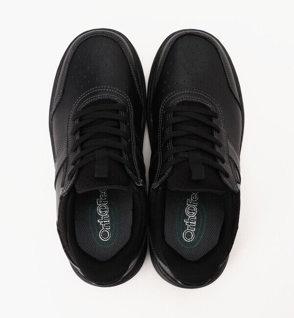 Orthofeet「【オーソフィート】ピエール ワイド/ブラック ナチュラルレザー/シューズ メンズ/Orthofeet」|スニーカー|