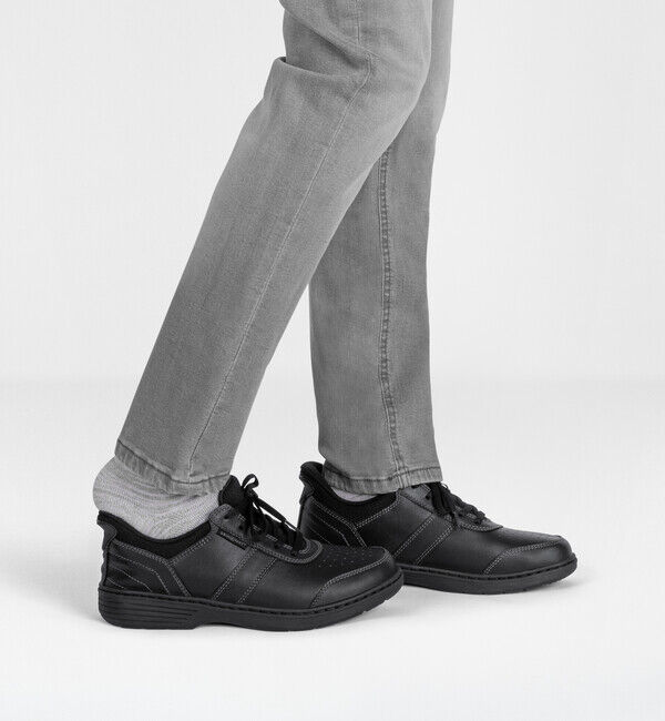 Orthofeet「【オーソフィート】ピエール ワイド/ブラック ナチュラルレザー/シューズ メンズ/Orthofeet」|スニーカー|