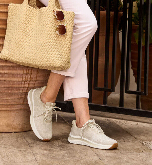 Orthofeet「【オーソフィート】ニラ ミディアム/ブロンド テキスタイル/シューズ レディース/Orthofeet」|スニーカー|ベージュ