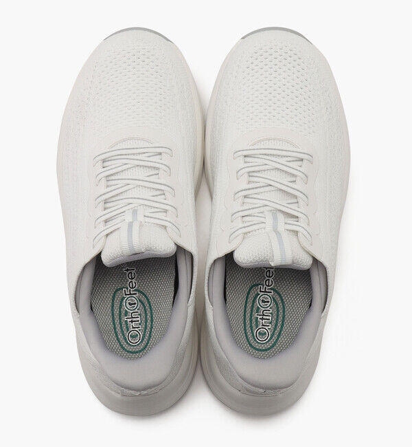 Orthofeet「【オーソフィート】ニラ ワイド/ホワイト テキスタイル/シューズ レディース/Orthofeet」|スニーカー|