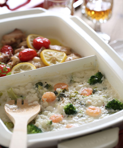 BRUNO「ホットプレートグランデ用仕切り鍋」|食器・キッチングッズ|