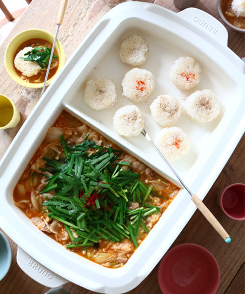 BRUNO「ホットプレートグランデ用仕切り鍋」|食器・キッチングッズ|