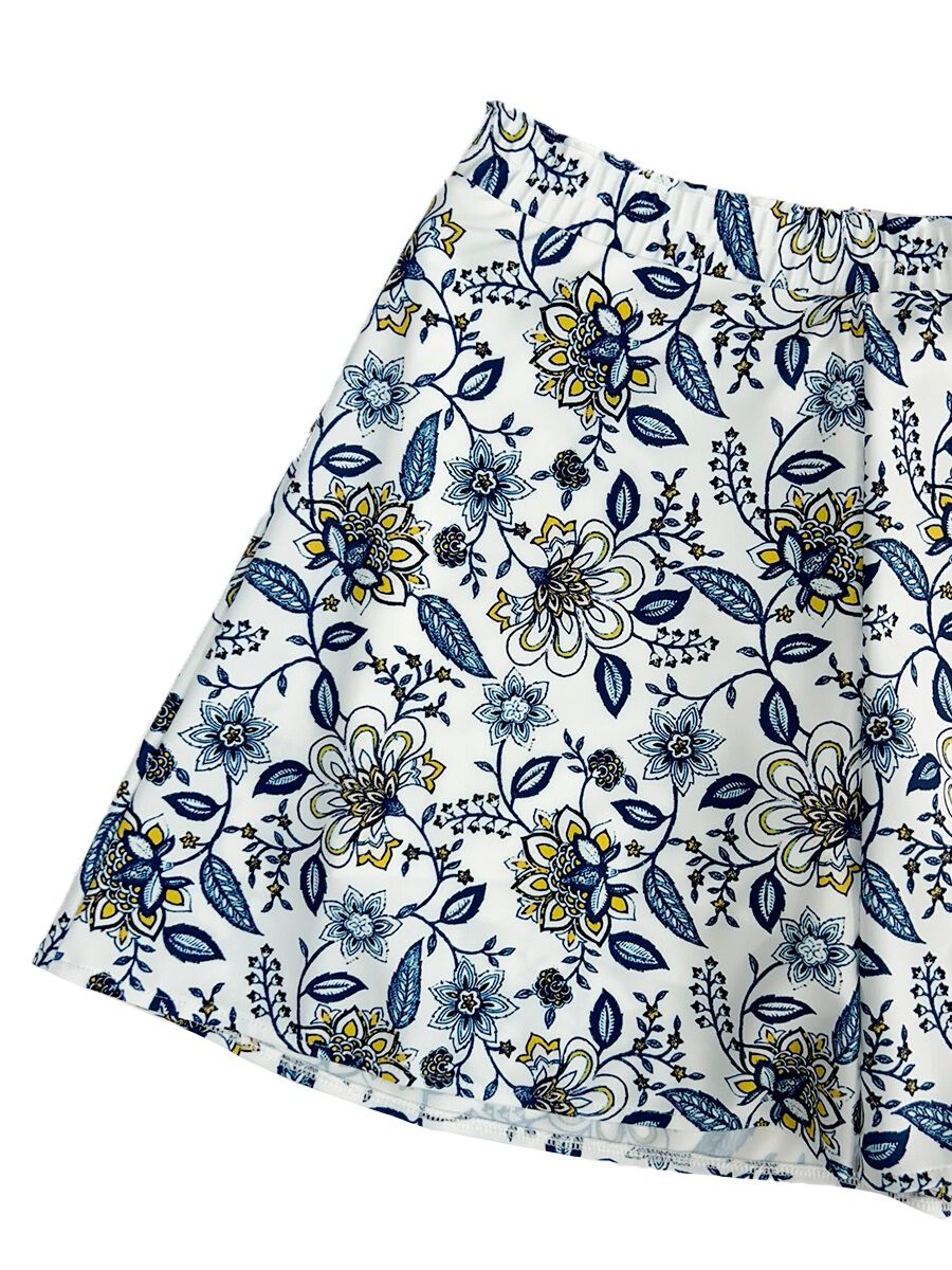 Riberce「【大人水着】更紗柄Tシャツブラ＆キュロパン水着」|その他|