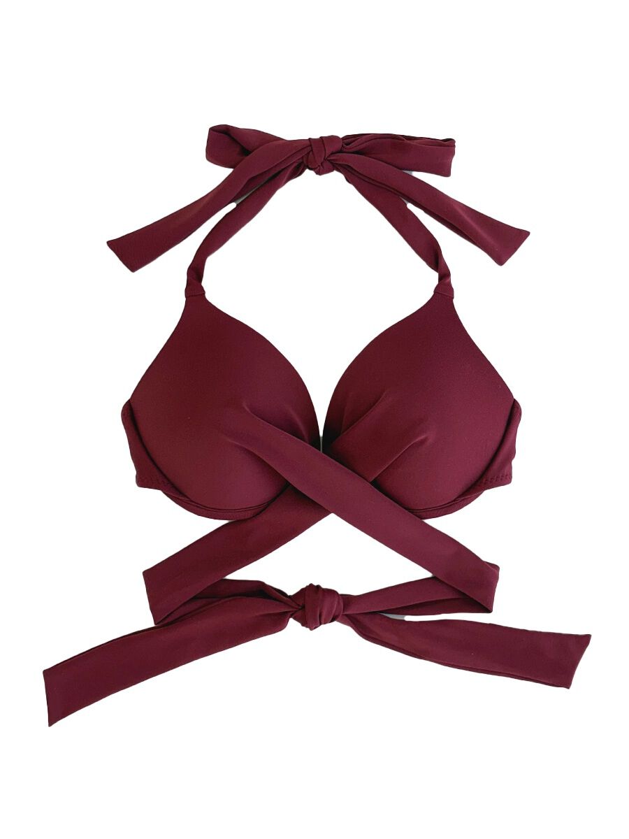 PEAK&PINE「【新作水着】無地クロッシーワイヤースタイルアップビキニ【Gカップ】」|ビキニ|