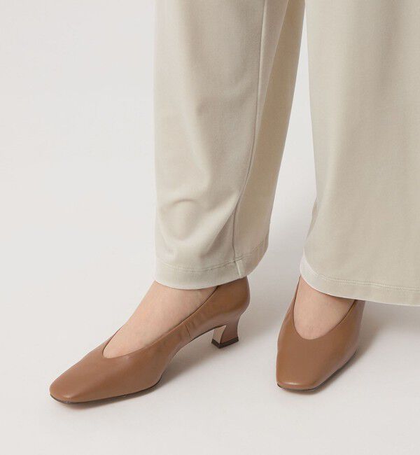 ODETTE E ODILE「ソフトスクエアシャーリング パンプス45&uarr;」|パンプス|