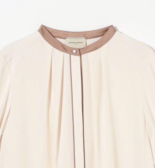 UNITED ARROWS「バイカラーパイピング ショートスリーブ ブラウス」|シャツ・ブラウス|