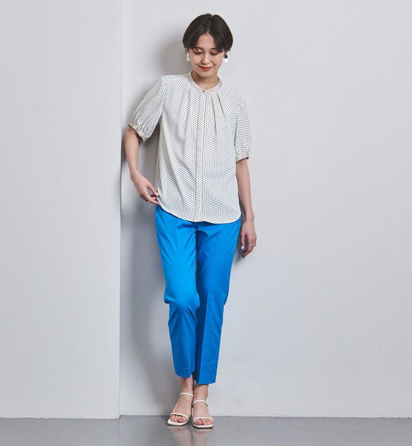 UNITED ARROWS「バイカラーパイピング ショートスリーブ ブラウス」|シャツ・ブラウス|