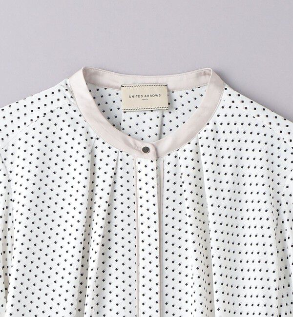 UNITED ARROWS「バイカラーパイピング ショートスリーブ ブラウス」|シャツ・ブラウス|