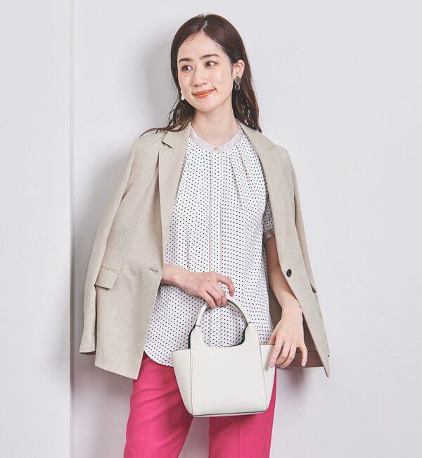 UNITED ARROWS「バイカラーパイピング ショートスリーブ ブラウス」|シャツ・ブラウス|