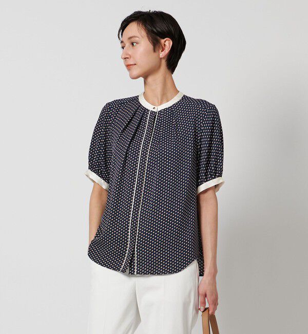 UNITED ARROWS「バイカラーパイピング ショートスリーブ ブラウス」|シャツ・ブラウス|その他7