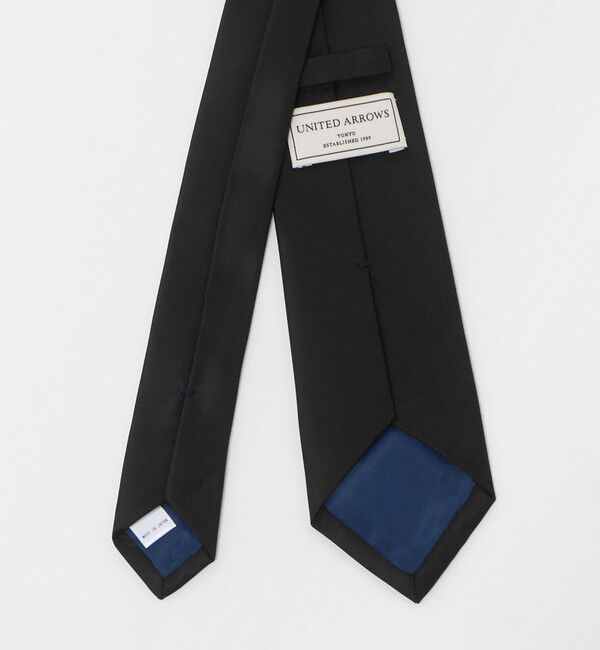 UNITED ARROWS「バラシア ブラック ソリッド ネクタイ」|ネクタイ・蝶ネクタイ|