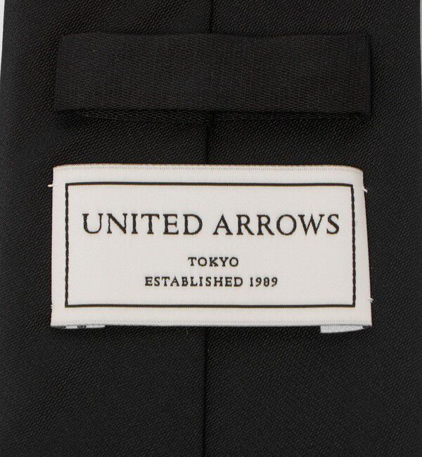 UNITED ARROWS「バラシア ブラック ソリッド ネクタイ」|ネクタイ・蝶ネクタイ|