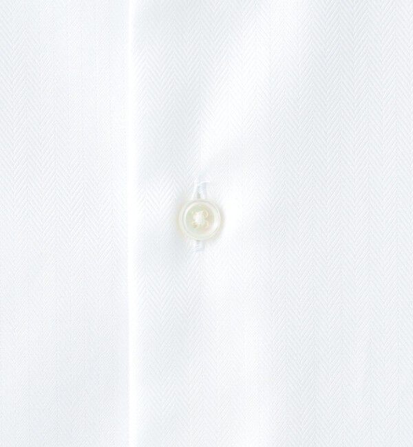 UNITED ARROWS「イージーケア AG ヘリンボーン セミワイドカラーシャツ -抗菌防臭-」|シャツ・ブラウス|