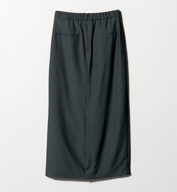 UNITED ARROWS「2タック デニムライク ロングスカート ‐ウォッシャブル‐」|スカート|