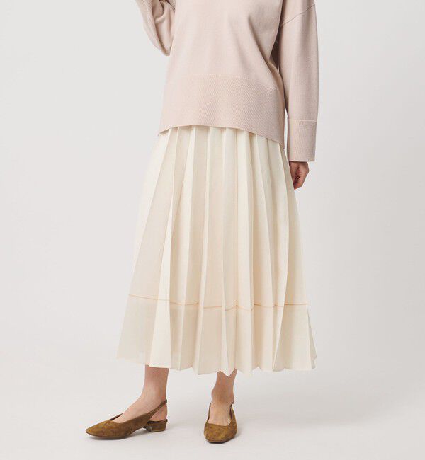 UNITED ARROWS「オーガンジー プリーツスカート」|スカート|