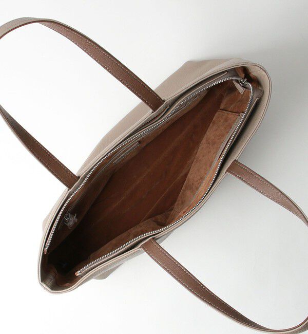 UNITED ARROWS green label relaxing「シボ レザーライク ジップ トート バッグ」|トートバッグ|