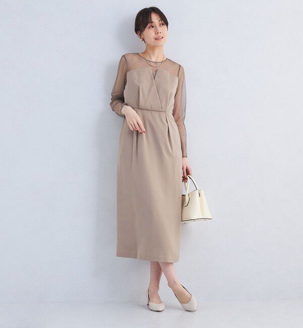 UNITED ARROWS green label relaxing「ドットチュール ビスチェ ワンピース 2」|ワンピース|