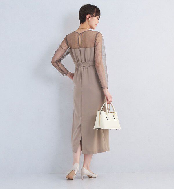 UNITED ARROWS green label relaxing「ドットチュール ビスチェ ワンピース 2」|ワンピース|