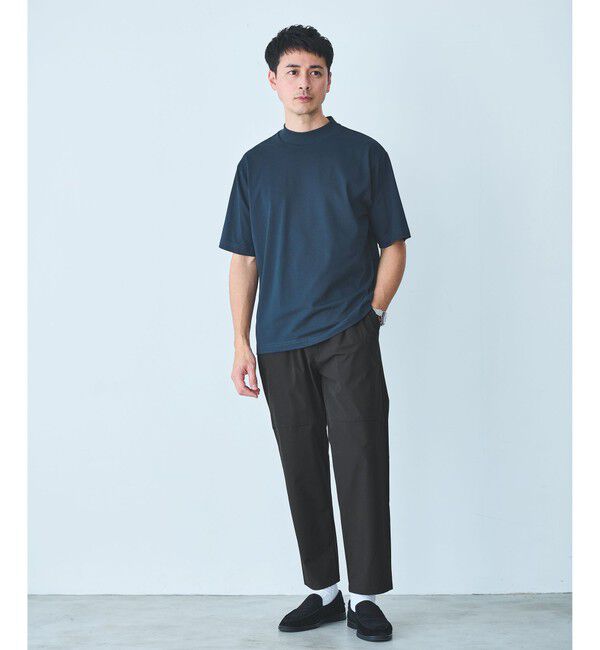 UNITED ARROWS green label relaxing「【WEB限定】JUST fit デイリー モック 半袖 Ｔシャツ カットソー -吸水速乾・抗菌-」|Tシャツ・カットソー|
