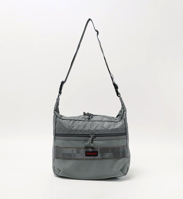 UNITED ARROWS green label relaxing「【別注】＜BRIEFING＞GLR リップストップ メッシュ ヨコ ショルダーバッグ」|ショルダー・メッセンジャー|MD.GRAY