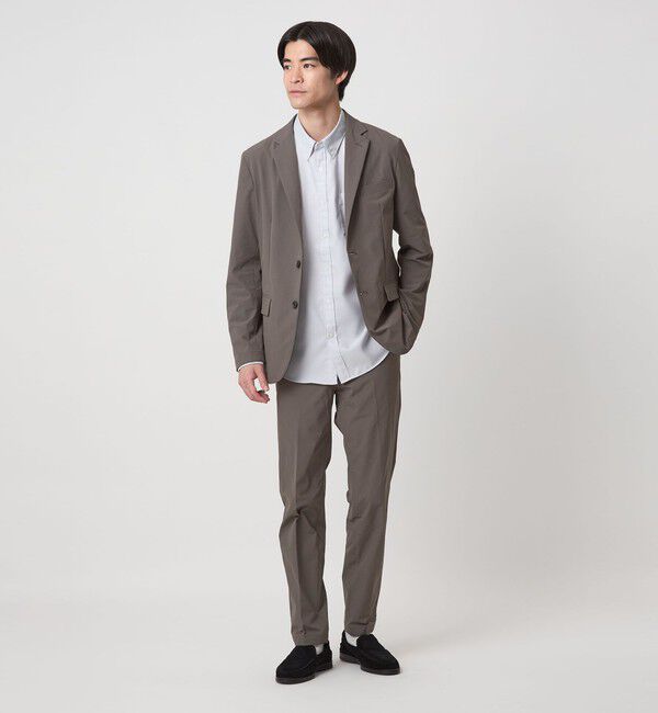 UNITED ARROWS green label relaxing「【WEB限定】JUST fit ナイロン PU ナロー セットアップ -2Wayストレッチ-」|テーラードジャケット|