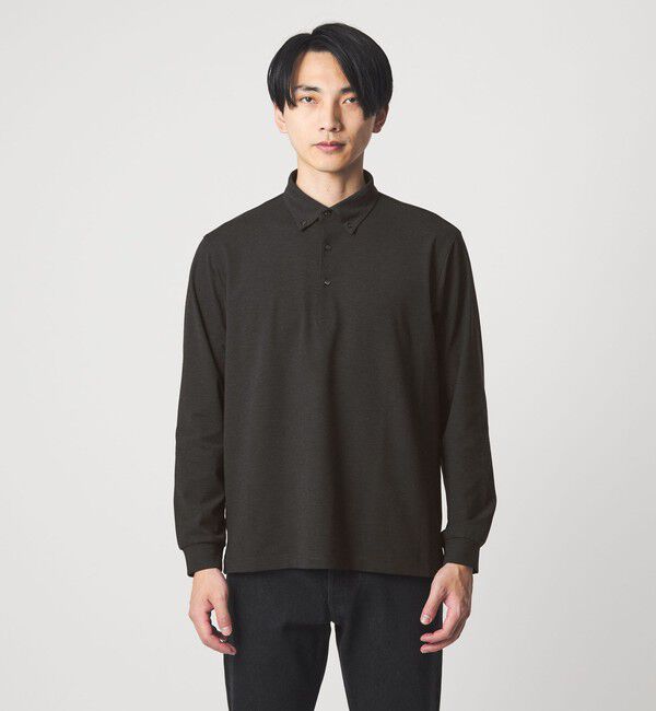 UNITED ARROWS green label relaxing「M/DY ボタンダウン 長袖 ポロシャツ」|ポロシャツ|