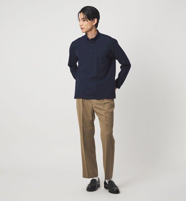 UNITED ARROWS green label relaxing「M/DY ボタンダウン 長袖 ポロシャツ」|ポロシャツ|