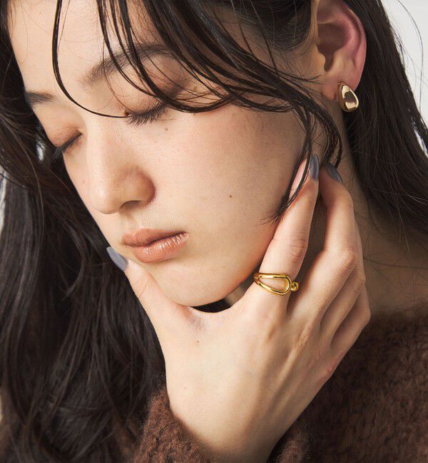 UNITED ARROWS green label relaxing「【WEB限定】ドロップシルエット リング」|リング|