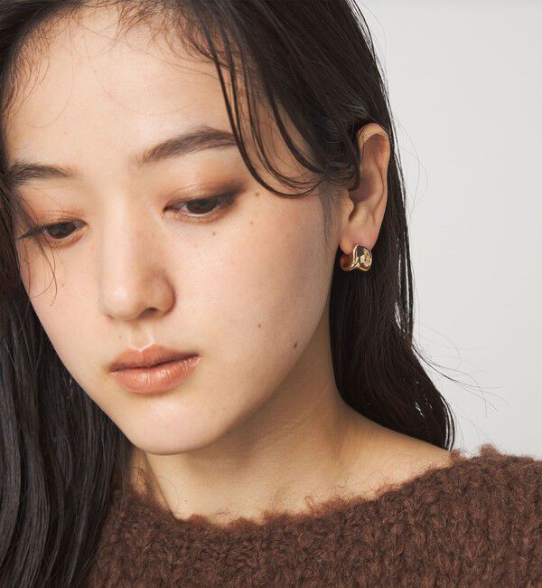 UNITED ARROWS green label relaxing「【WEB限定】メルティ プレート ピアス」|ピアス|
