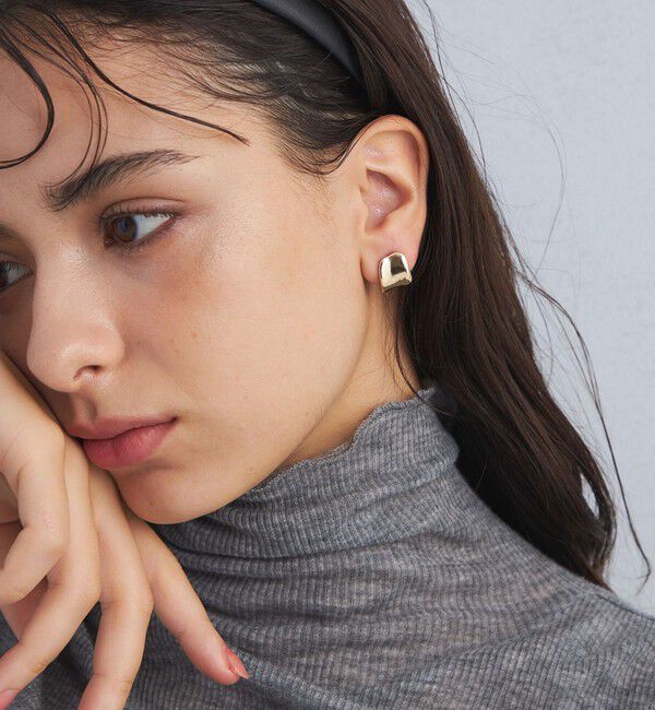 UNITED ARROWS green label relaxing「【WEB限定】メルティ プレート ピアス」|ピアス|