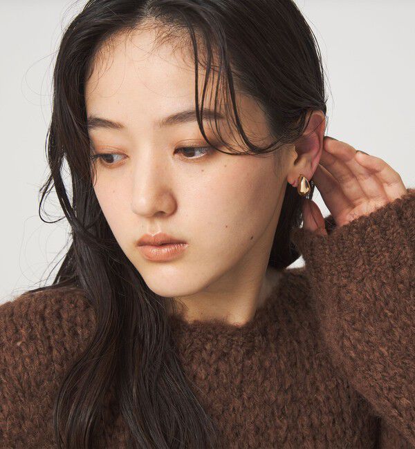 UNITED ARROWS green label relaxing「【WEB限定】ドロップモチーフ イヤリング」|イヤリング|