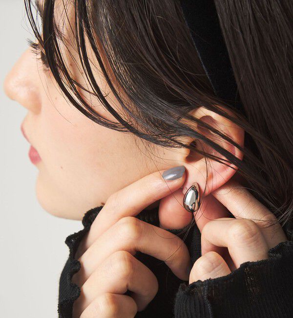 UNITED ARROWS green label relaxing「【WEB限定】ドロップモチーフ イヤリング」|イヤリング|SILVER