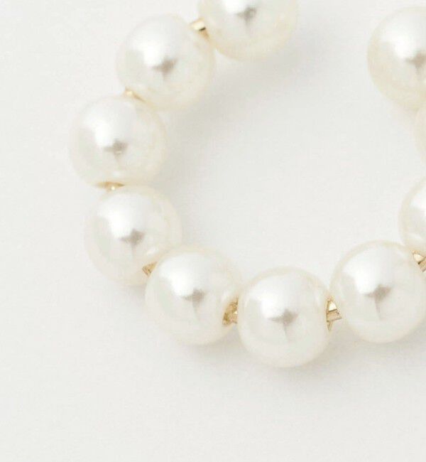 UNITED ARROWS green label relaxing「【WEB限定】2本セット イヤーカフ（ホワイトパーツ）/ イヤカフ」|イヤリング|