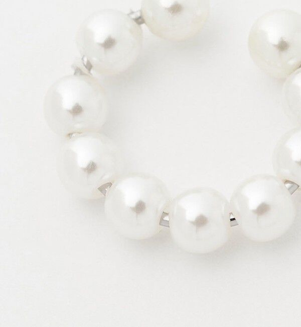 UNITED ARROWS green label relaxing「【WEB限定】2本セット イヤーカフ（ホワイトパーツ）/ イヤカフ」|イヤリング|