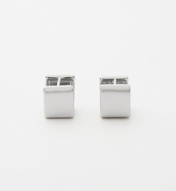 UNITED ARROWS green label relaxing「【WEB限定】スクエアクリップ フープピアス」|ピアス|