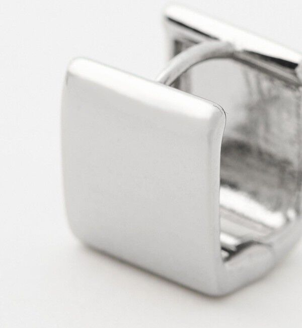 UNITED ARROWS green label relaxing「【WEB限定】スクエアクリップ フープピアス」|ピアス|