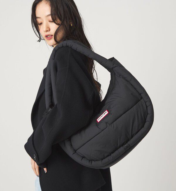 UNITED ARROWS green label relaxing「＜HUNTER＞フレイムド パファー ホーボー バッグ （ラージ）」|ショルダー・メッセンジャー|