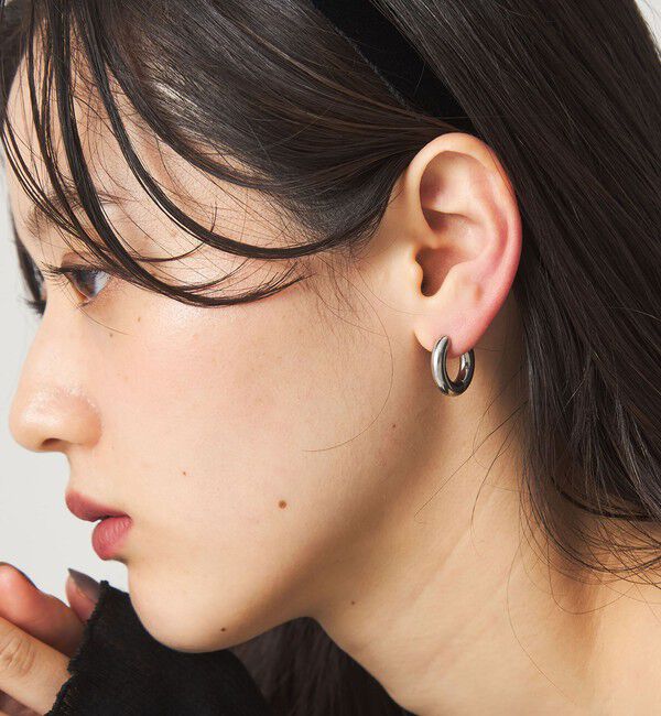 UNITED ARROWS green label relaxing「【WEB限定】フープピアス」|ピアス|SILVER