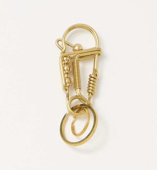 UNITED ARROWS green label relaxing「＜DETAIL＞ワイヤー カラビナ キーホルダー」|チャーム・キーホルダー|GOLD