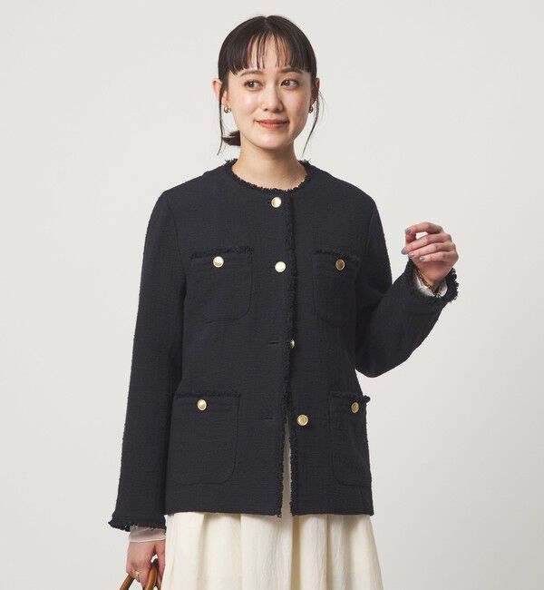 UNITED ARROWS green label relaxing「［size SHORTあり］Bisentino ノーカラー ジャケット」|ノーカラージャケット|